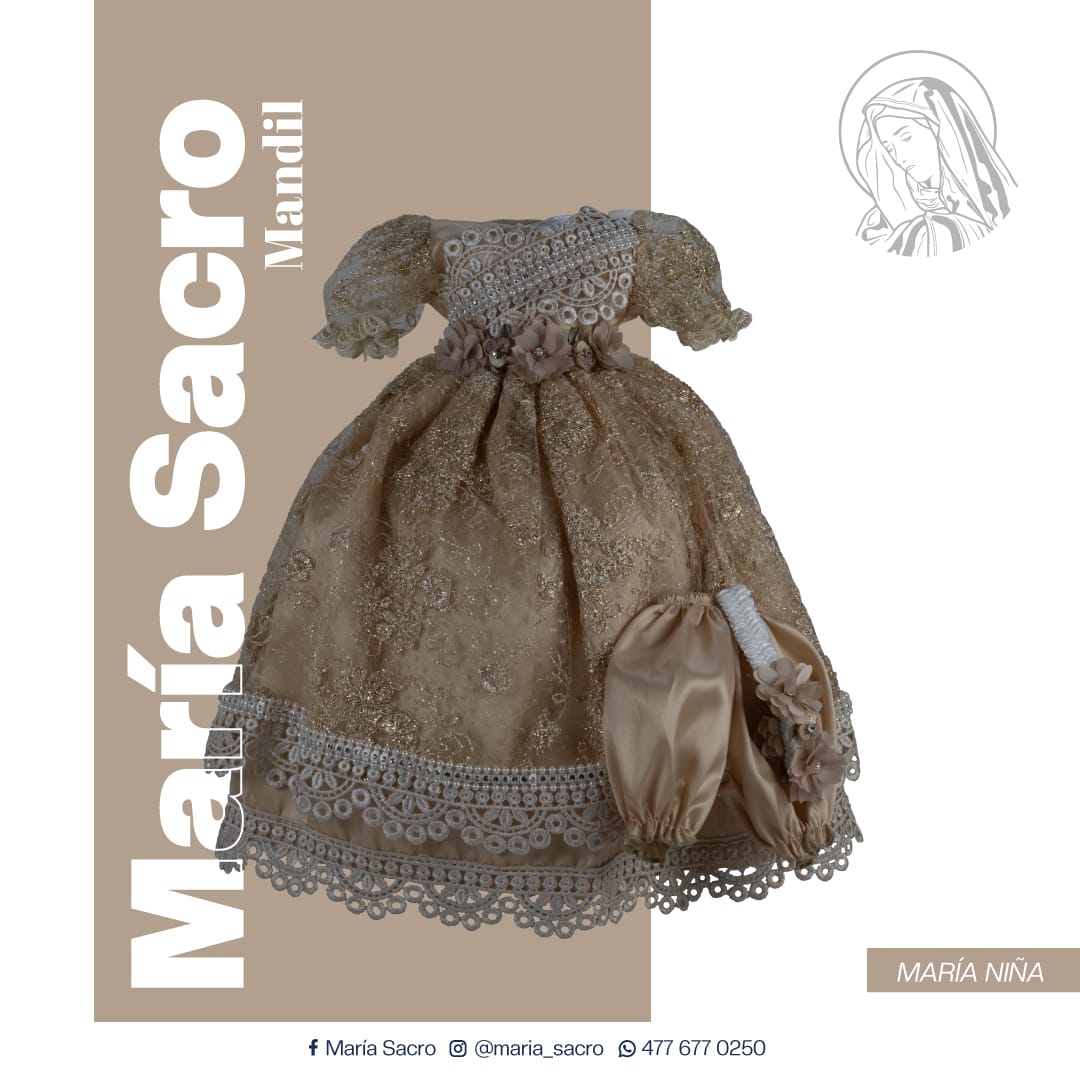 Vestido Divina Infantita con accesorios modelo Mandil
