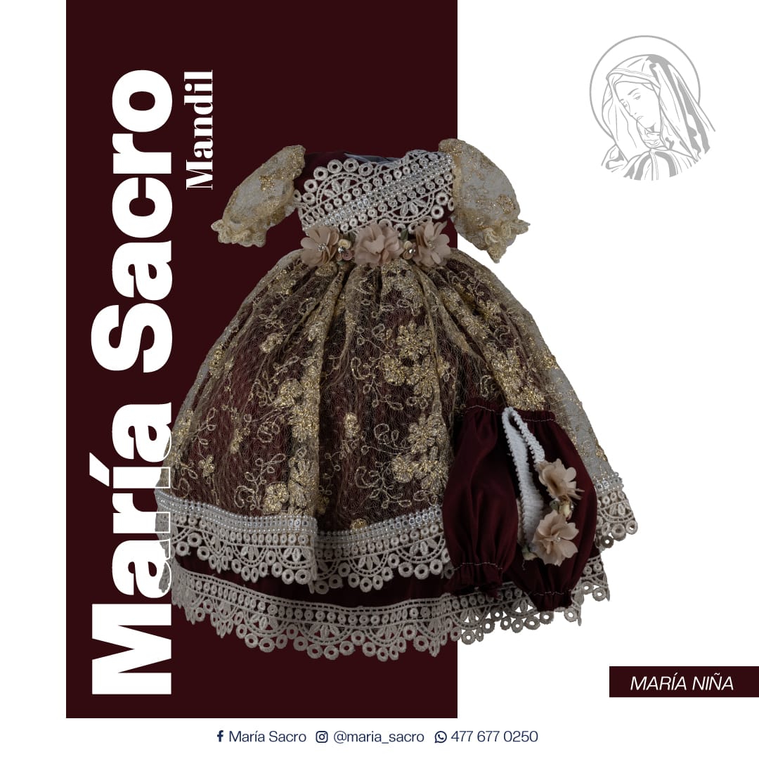 Vestido Divina Infantita con accesorios modelo Mandil